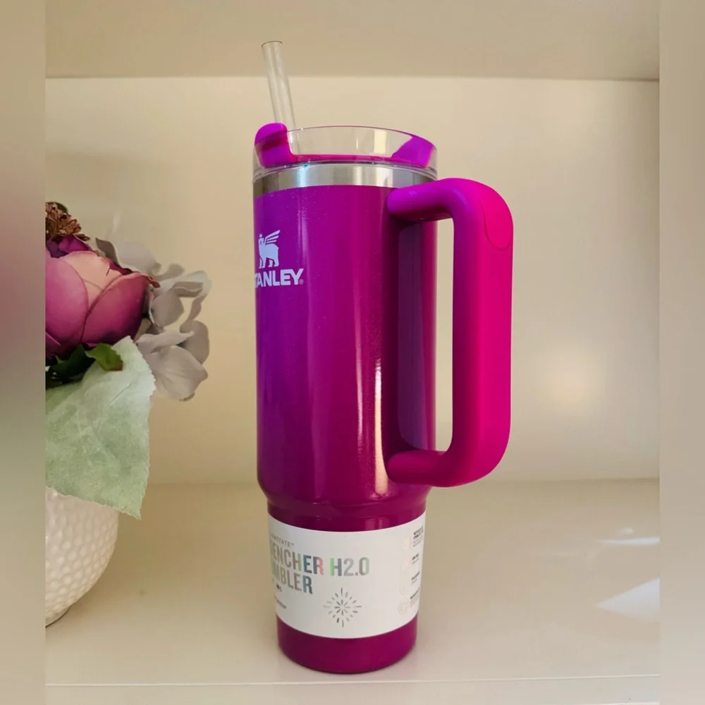 🎉LAST CHANCE🎉Limited Edition Stanley 30oz H2.0 FlowState Tumbler Punch Shimmer - Picture 2 of 6
